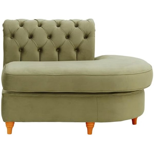 Chesterfield Curved RHF Corner Modular End (ECR), mink, Leg colour: aveo