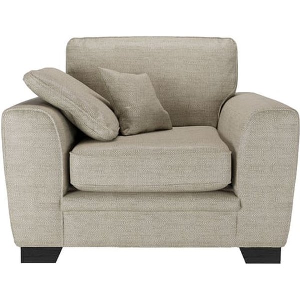 Ronay Armchair, beige, Leg colour: black