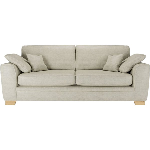 Ronay 3-seater Sofa, cream, Leg colour: like oak