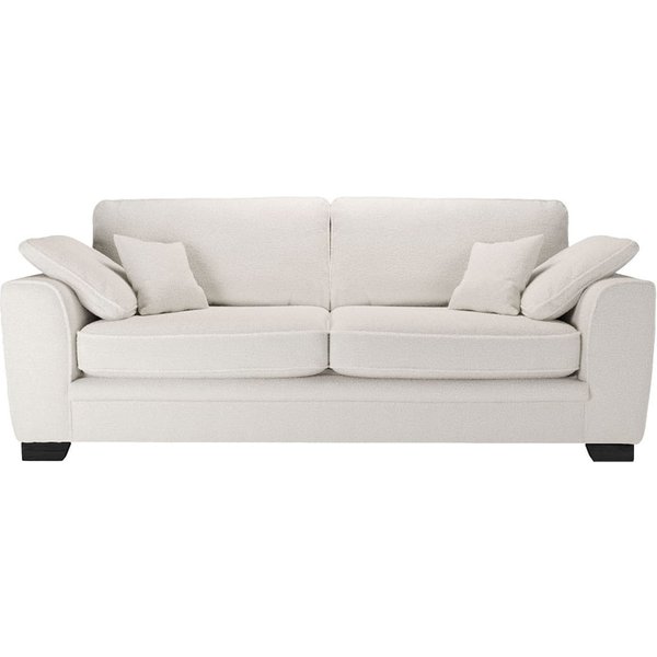 Ronay 3-seater Sofa, boucle ivory, Leg colour: black