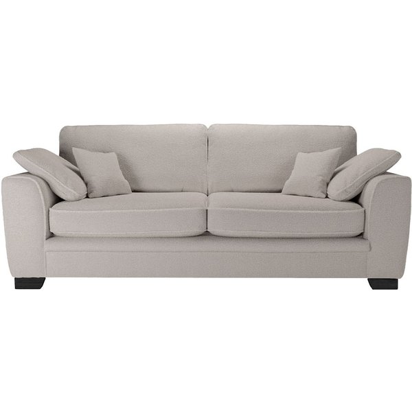 Ronay 3-seater Sofa, boucle brown, Leg colour: black