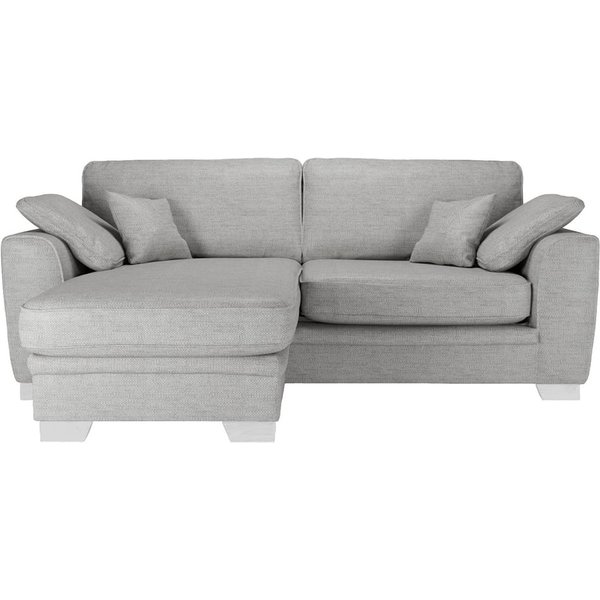 Ronay Universal Corner Sofa, light grey, Leg colour: white