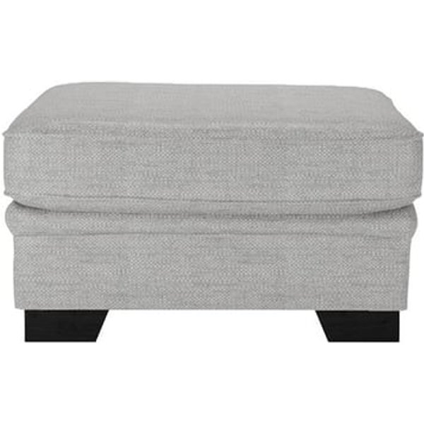 Ronay Footstool, light grey, Leg colour: black
