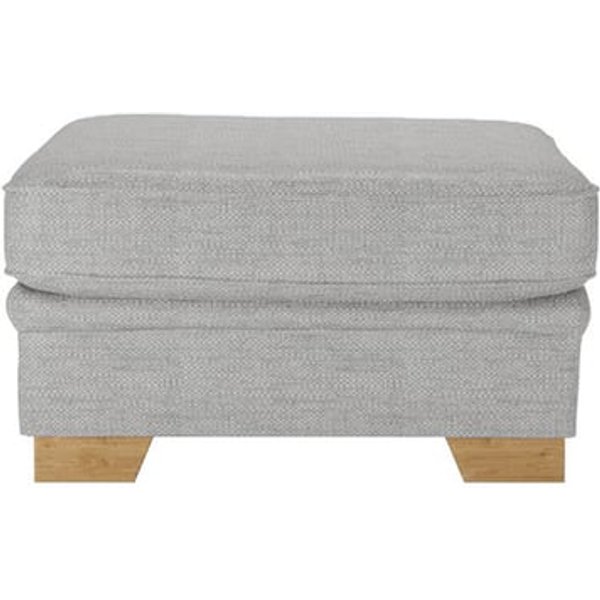 Ronay Footstool, light grey, Leg colour: like oak