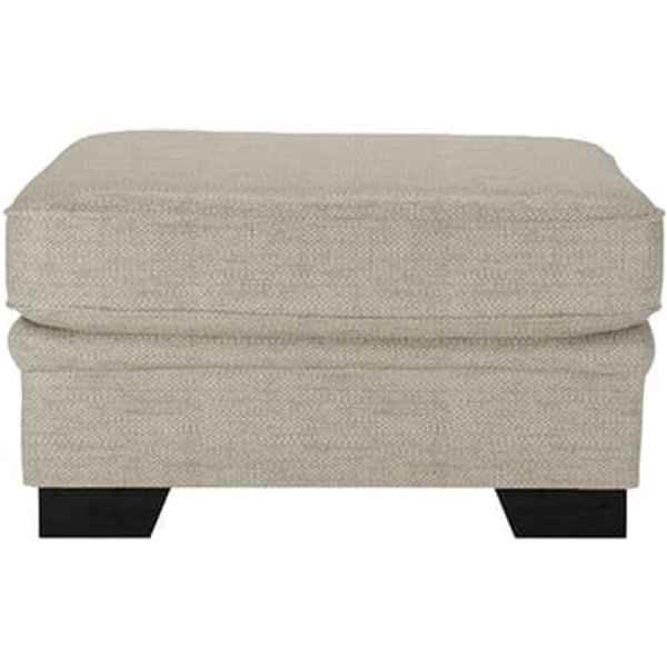 Ronay Footstool, beige, Leg colour: black