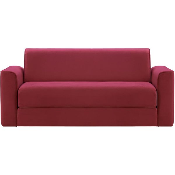 Jules 3 Seater Sofa Bed, dark red
