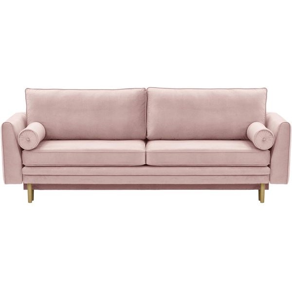 Cornelia Sofa Bed with Storage, lilac, Leg colour: wax black