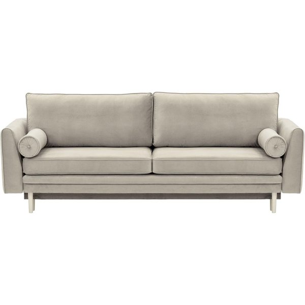 Cornelia Sofa Bed with Storage, silver, Leg colour: white