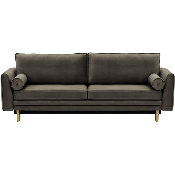 Cornelia Sofa Bed with Storage, graphite, Leg colour: wax black