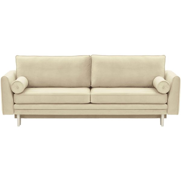 Cornelia Sofa Bed with Storage, light beige, Leg colour: white