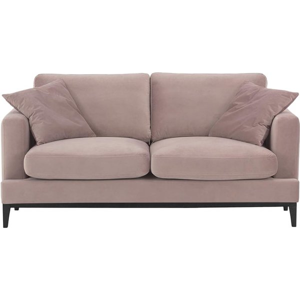 Covex Wood 2,5 Seater Sofa, lilac, Leg colour: black