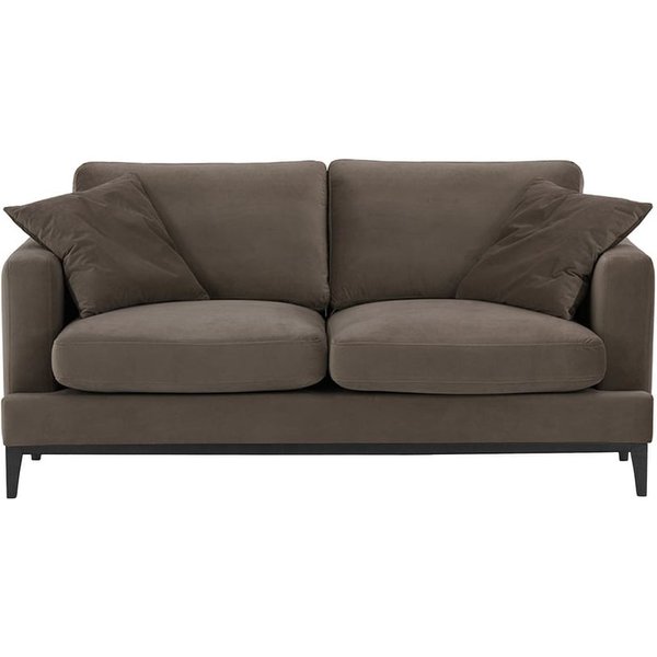 Covex Wood 2,5 Seater Sofa, grey, Leg colour: black