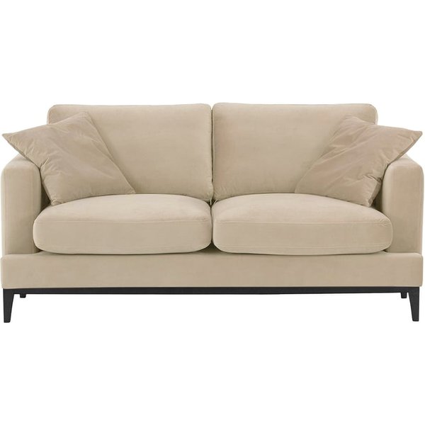 Covex Wood 2,5 Seater Sofa, light beige, Leg colour: black