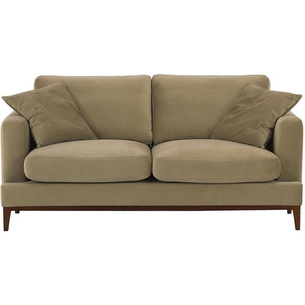 Covex Wood 2,5 Seater Sofa, mink, Leg colour: dark oak