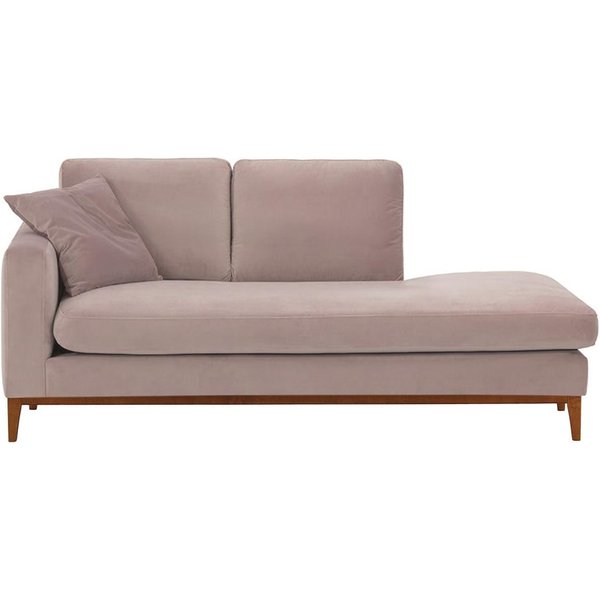 Covex Wood Left-Hand Daybed, lilac, Leg colour: aveo