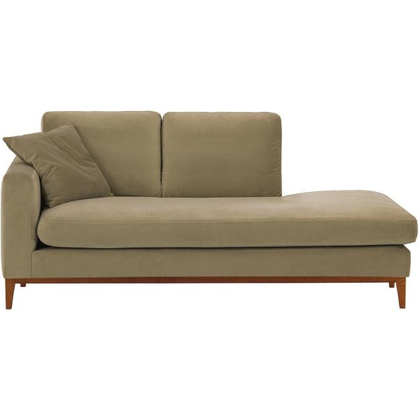 Covex Wood Left-Hand Daybed, mink, Leg colour: aveo