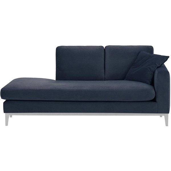 Covex Wood Right-Hand Daybed, blue, Leg colour: white