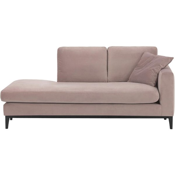 Covex Wood Right-Hand Daybed, lilac, Leg colour: black