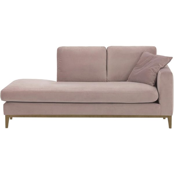 Covex Wood Right-Hand Daybed, lilac, Leg colour: wax black