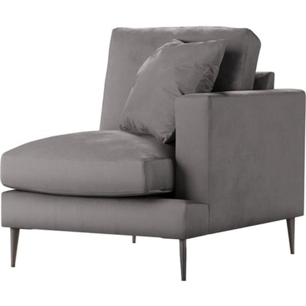 Covex Single RHF Corner Modular Unit (1R), grey