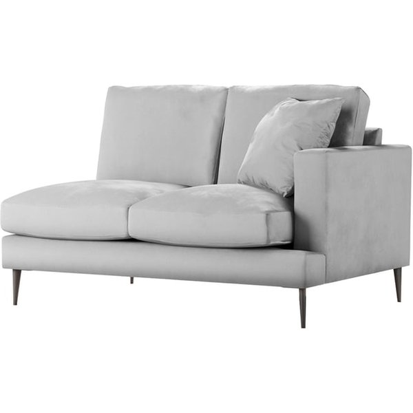 Covex 2 Seater RHF Corner Modular Unit (2R), silver