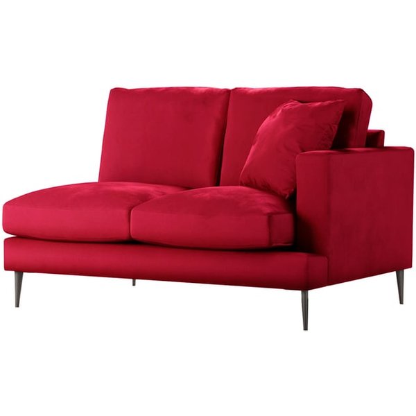 Covex 2 Seater RHF Corner Modular Unit (2R), dark red