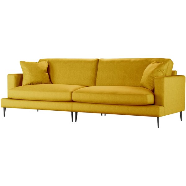 Covex 4 Seater Modular Sofa, yellow