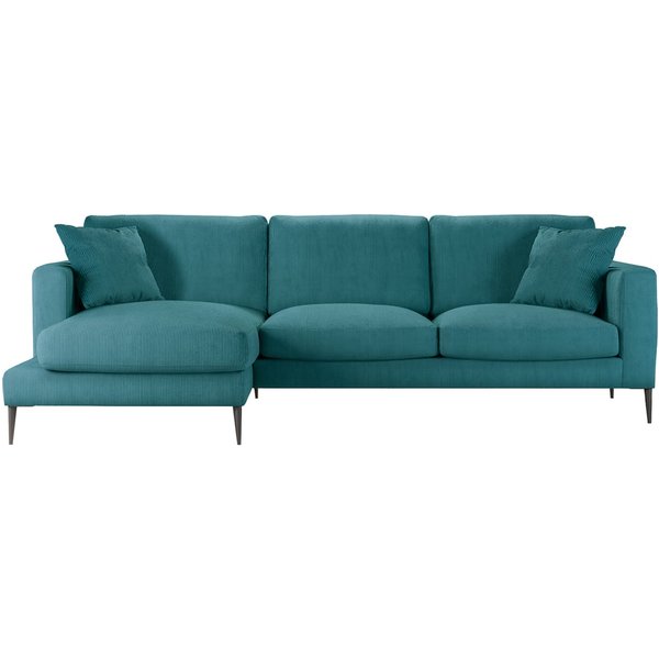 Covex Left Hand Corner Sofa, Ontario-S 37 - petrol
