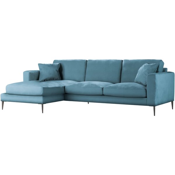 Covex Left Hand Corner Sofa, dirty blue