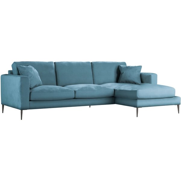 Covex Right Hand Corner Sofa, dirty blue