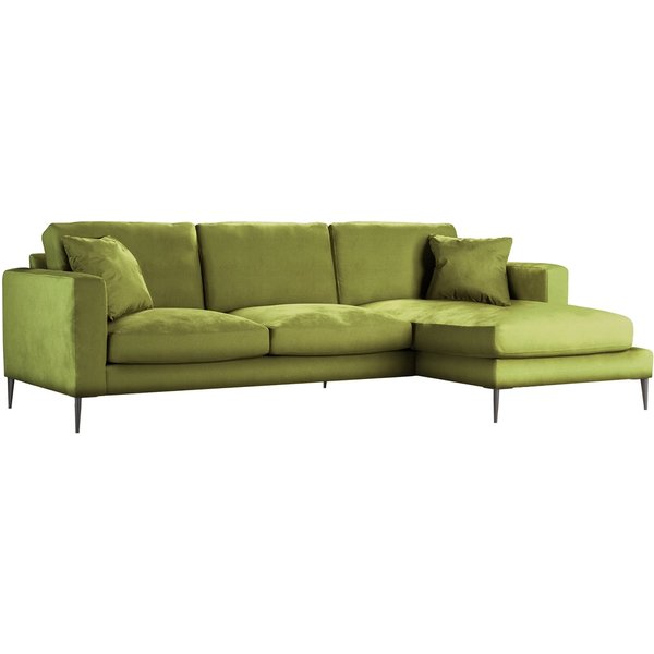 Covex Right Hand Corner Sofa, olive green