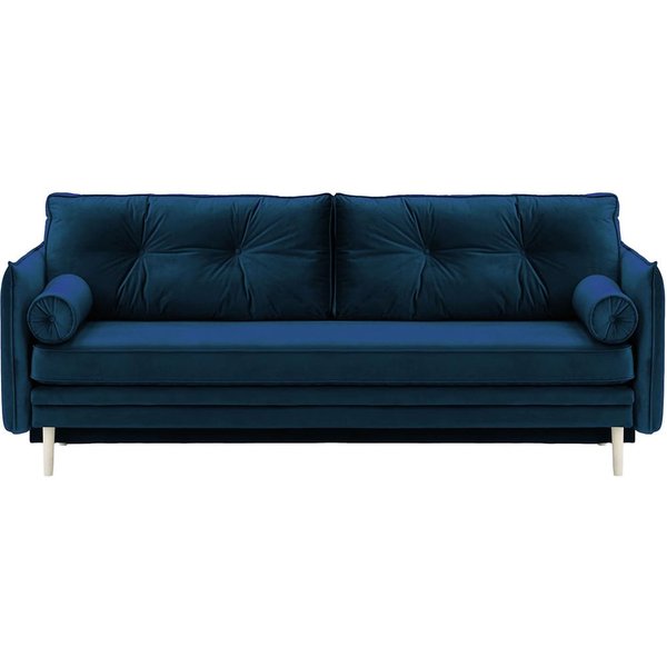 Darnet Sofa Bed with Storage, blue, Leg colour: white