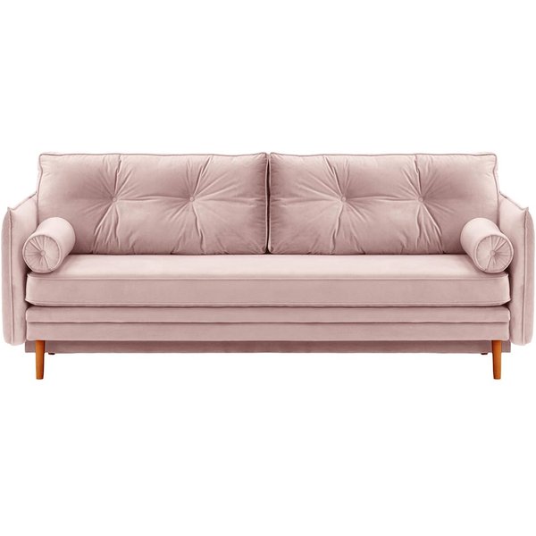 Darnet Sofa Bed with Storage, lilac, Leg colour: aveo