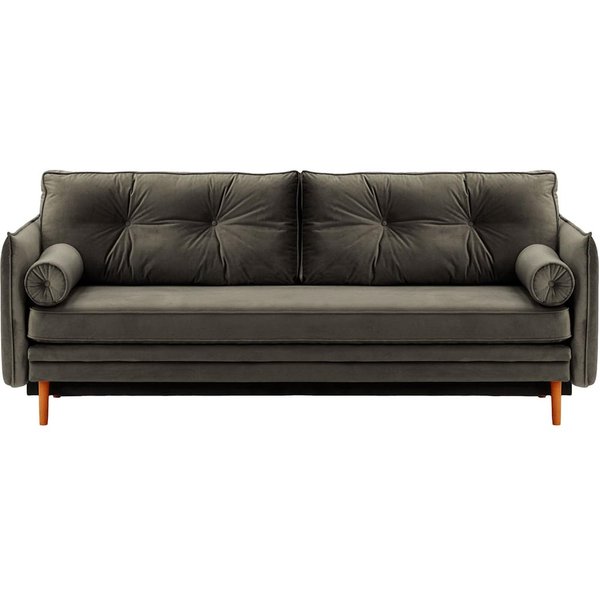 Darnet Sofa Bed with Storage, graphite, Leg colour: aveo