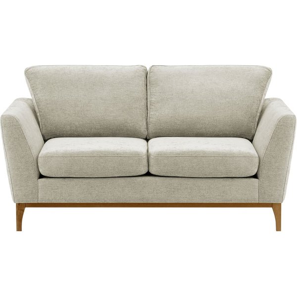 Malone 2 Seater Sofa, light grey, Leg colour: wax black