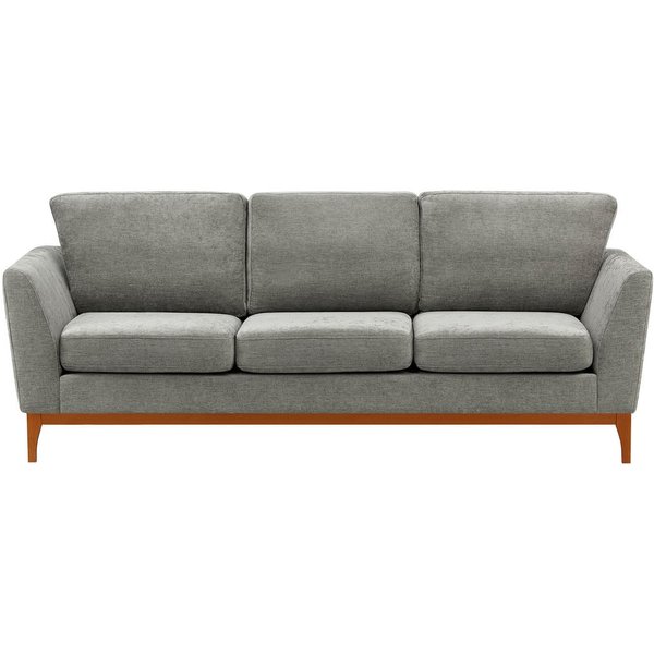 Malone 3 Seater Sofa, grey, Leg colour: aveo