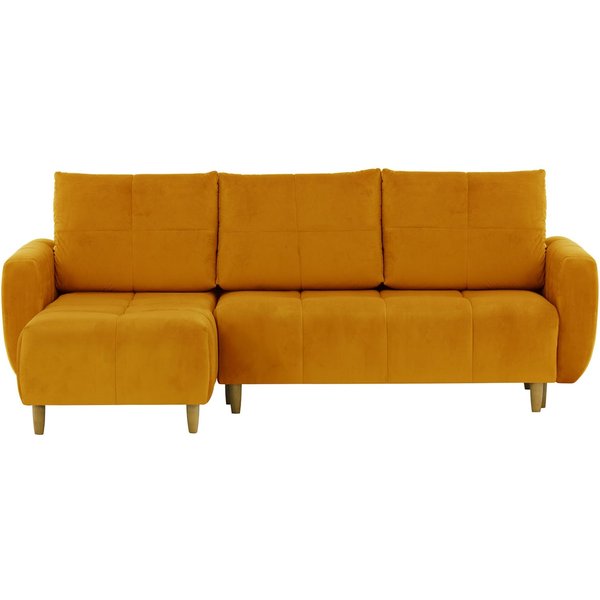Globe Corner Sofa Bed, mustard