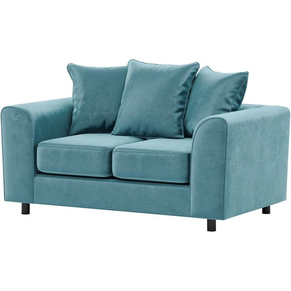 Dillon Velvet 2 Seater Sofa, blue