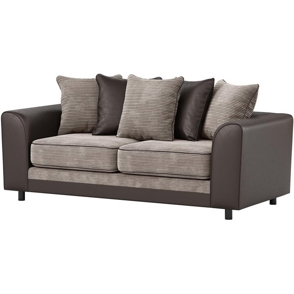 Dillon 3 Seater Sofa, mink/brown