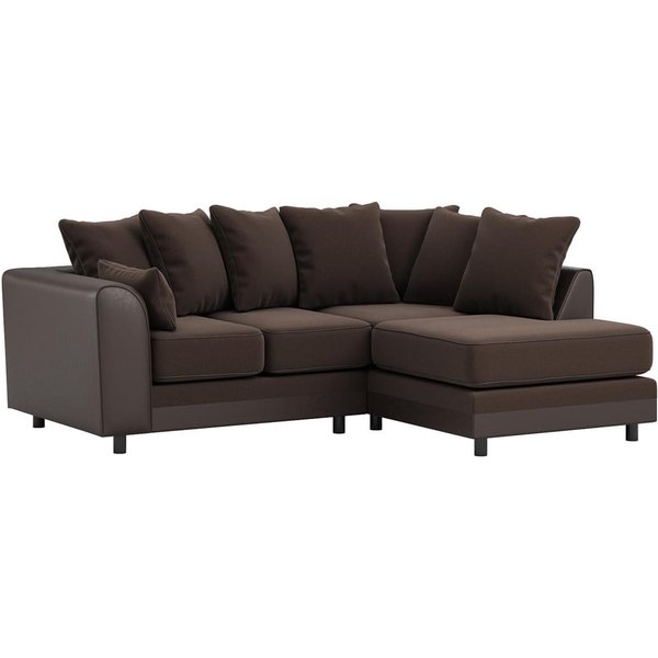 Dillon Right Hand Corner Sofa, brown