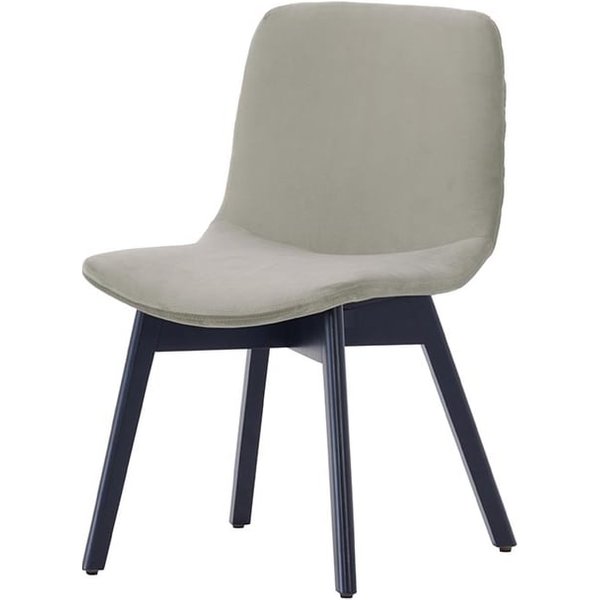 Felton Dining Chair Beech, silver, Leg colour: black
