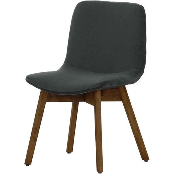 Felton Dining Chair Beech, graphite, Leg colour: dark oak