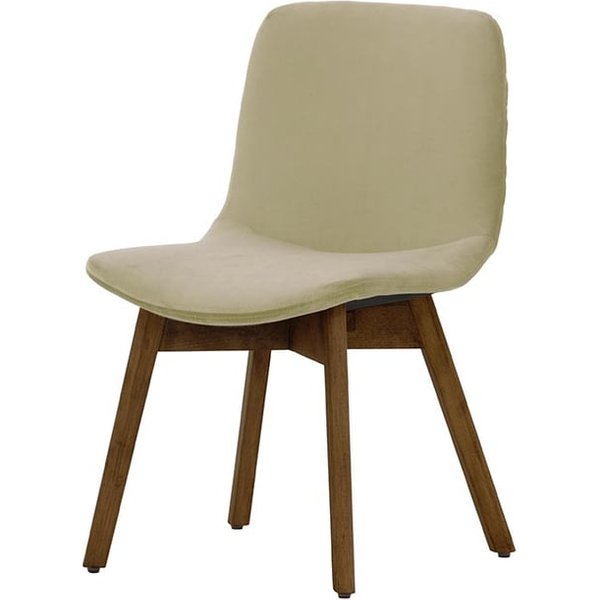 Felton Dining Chair Beech, mink, Leg colour: dark oak
