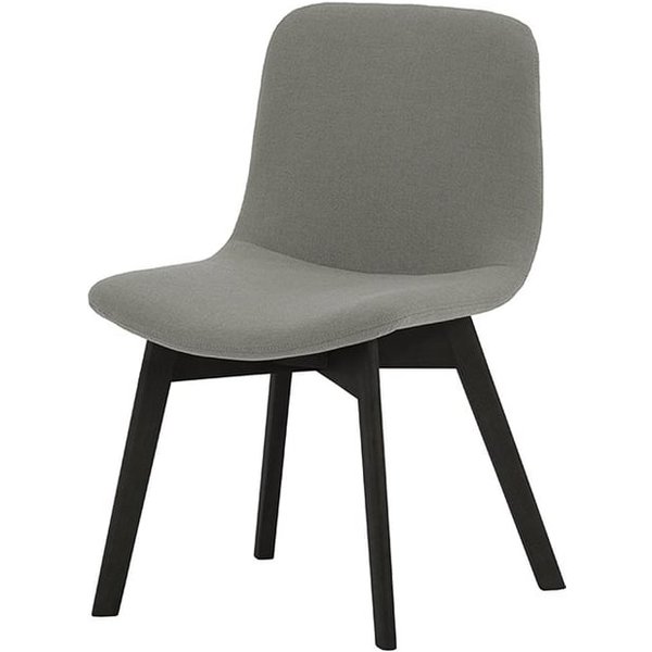Giza Dining Chair Beech, grey, Leg colour: black