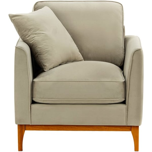 Linara Armchair, mink, Leg colour: aveo