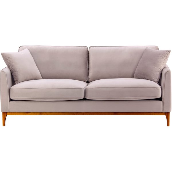 Linara 3 Seater Sofa, lilac, Leg colour: aveo