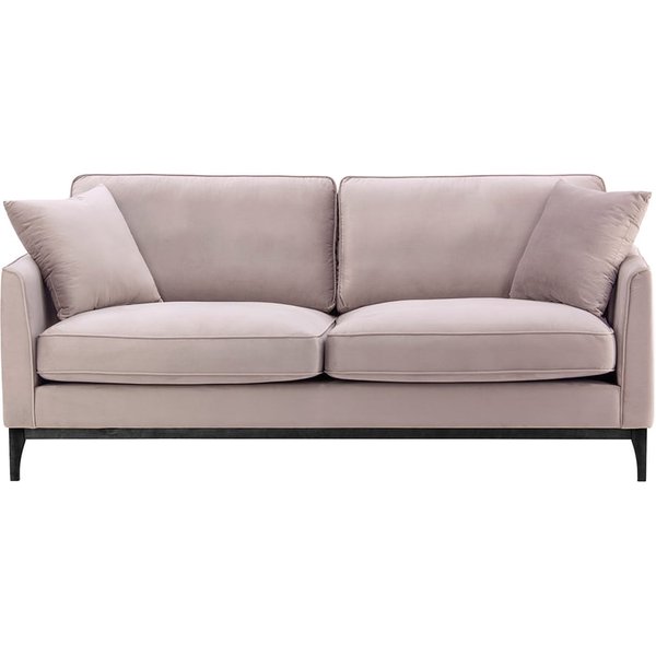 Linara 3 Seater Sofa, lilac, Leg colour: black