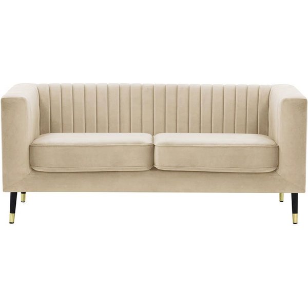 Slender 2 Seater Sofa, light beige
