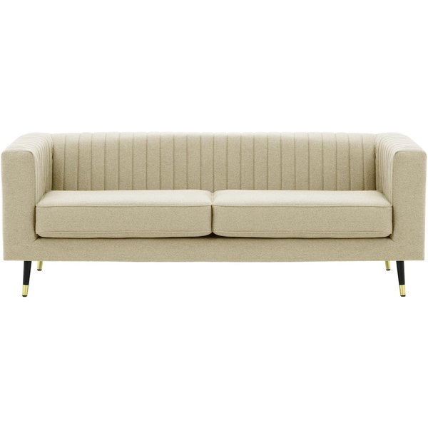 Slender 3 Seater Sofa, cream