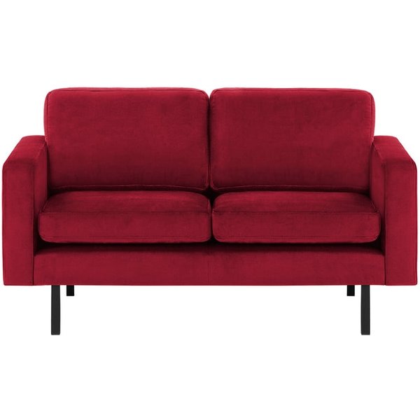 Lioni 2 Seater Sofa, dark red